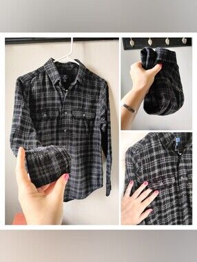 Cute And Cozy Black Flannel